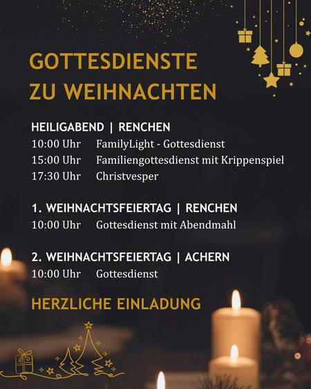 Quelle: Alexander Kinsvater Plakat: Weihnachtsgottesdienste