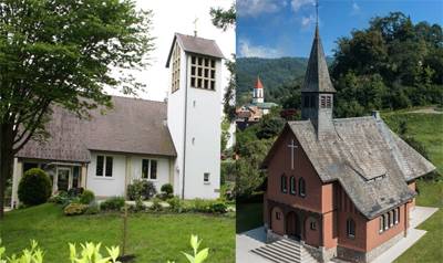 Quelle: Kirchengemeinde Kappelrodeck-Ottnenhöfen Collage aus den beiden Kirchen Kappelrodeck-Ottenhöfen